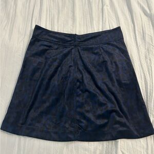 NWT Suede Leopard Print Mini Skirt